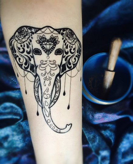 Elephant Temporary Tattoo