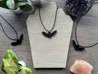 Black Bat Necklace