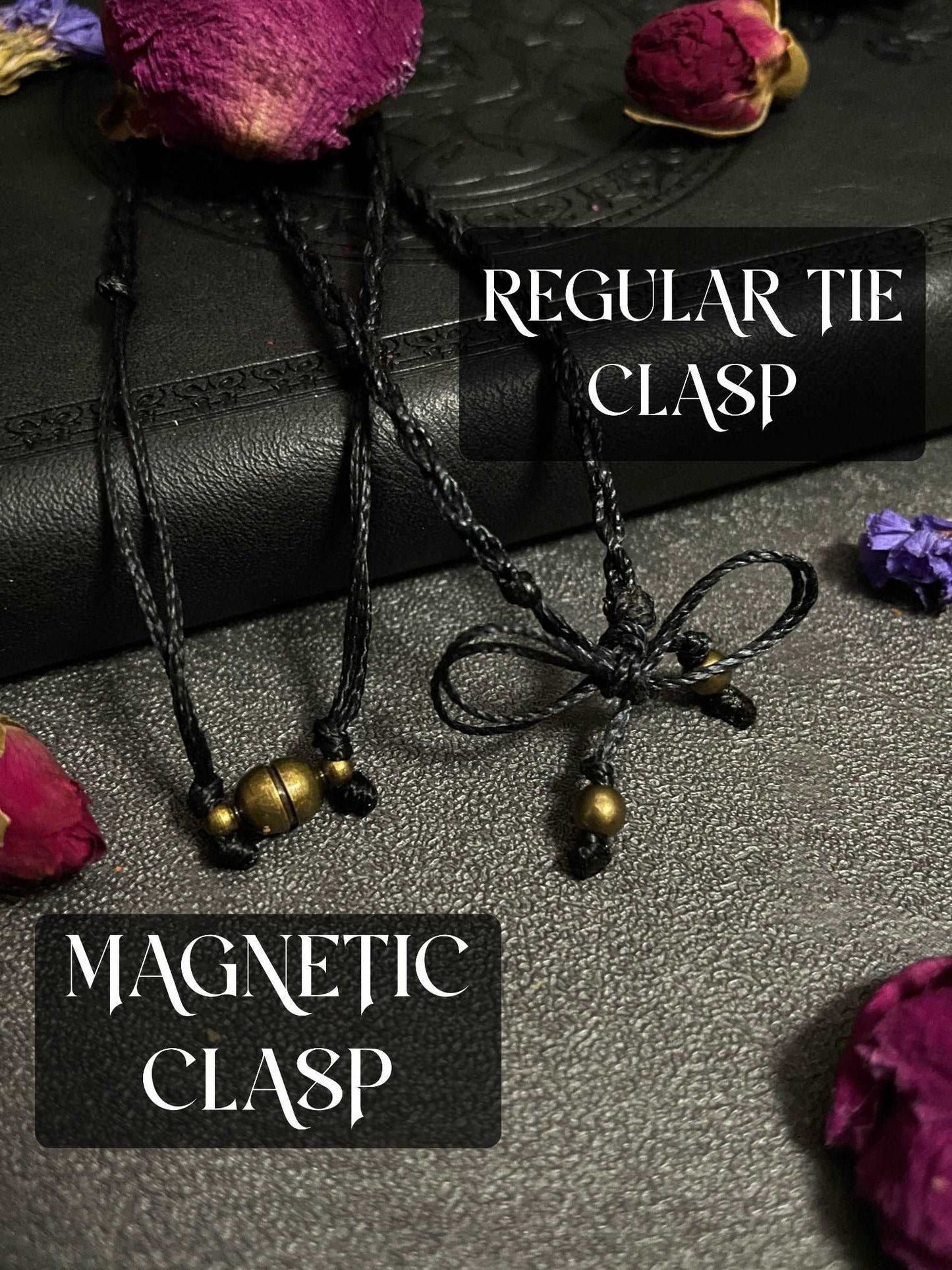Bloodshot Iolite Macramé Necklace (Twisted Nightshade Jewellery)