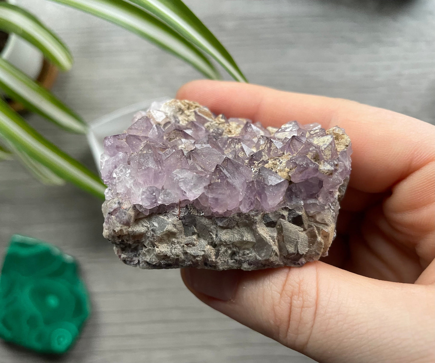 Pictured is a Thunder Bay amethyst cluster.