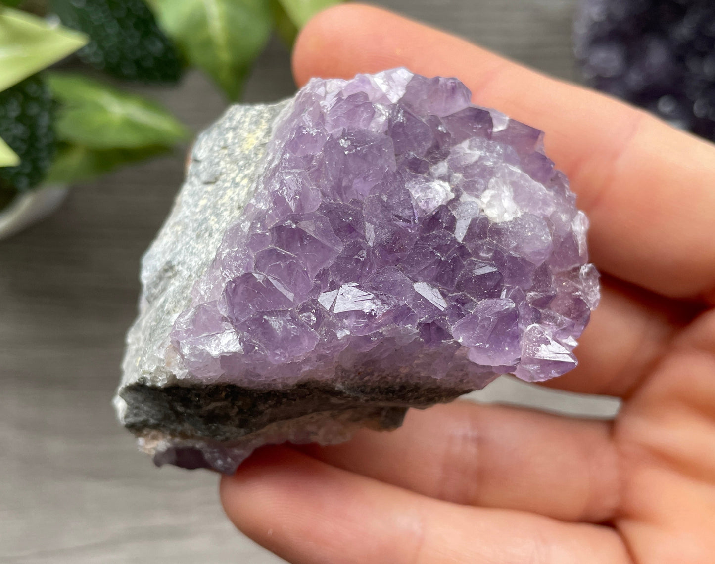 Pictured is a Thunder Bay amethyst cluster.